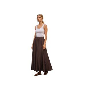 Coupe Maxi Skirt Chocolate Brown Size XL